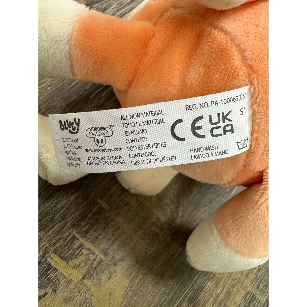 Bluey Bingo Plush Stuffed Animal Orange Dog Moose Toys 8 Inch 2018 Ludo Studio - Picture 7 of 14